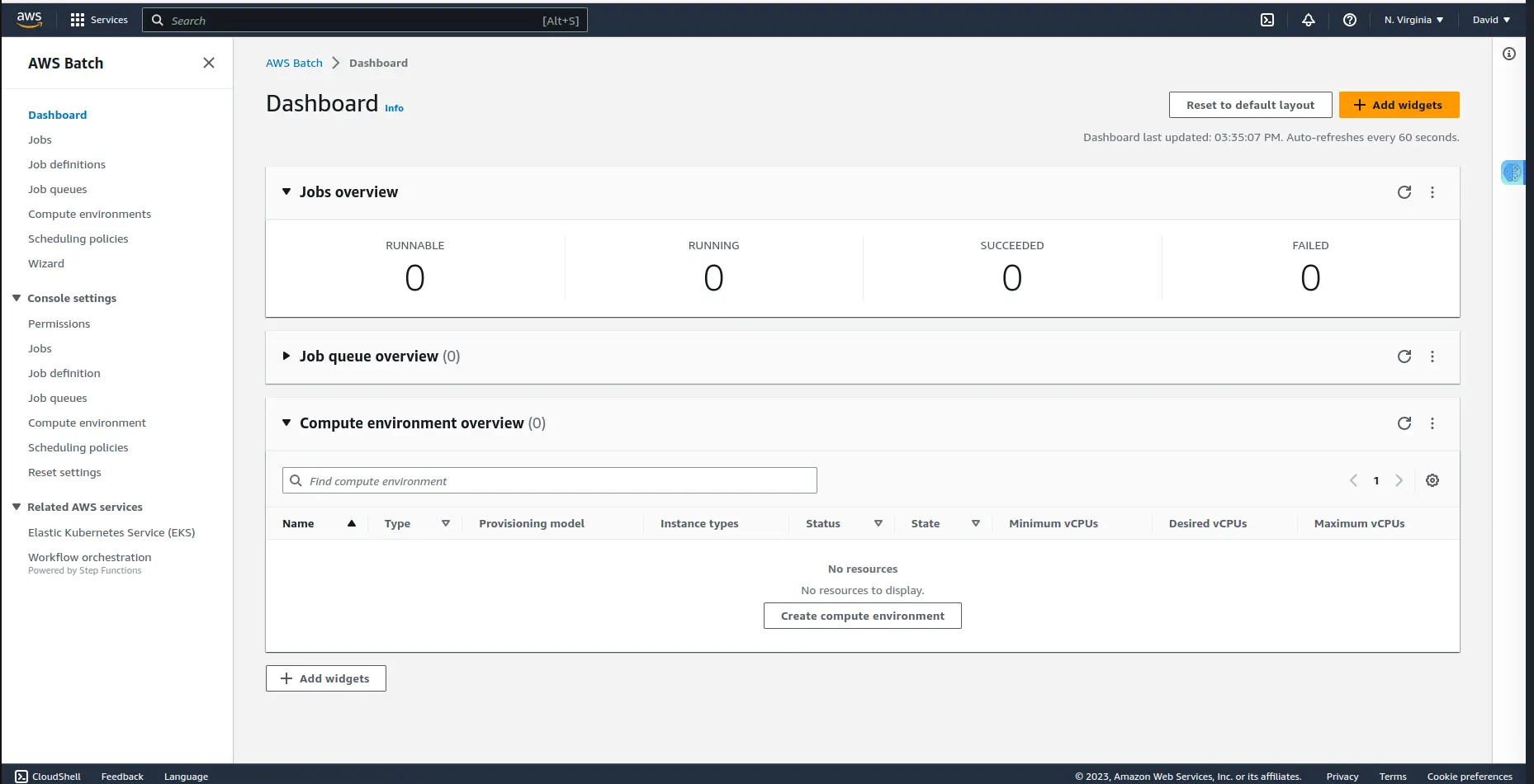 AWS Batch Dashboard