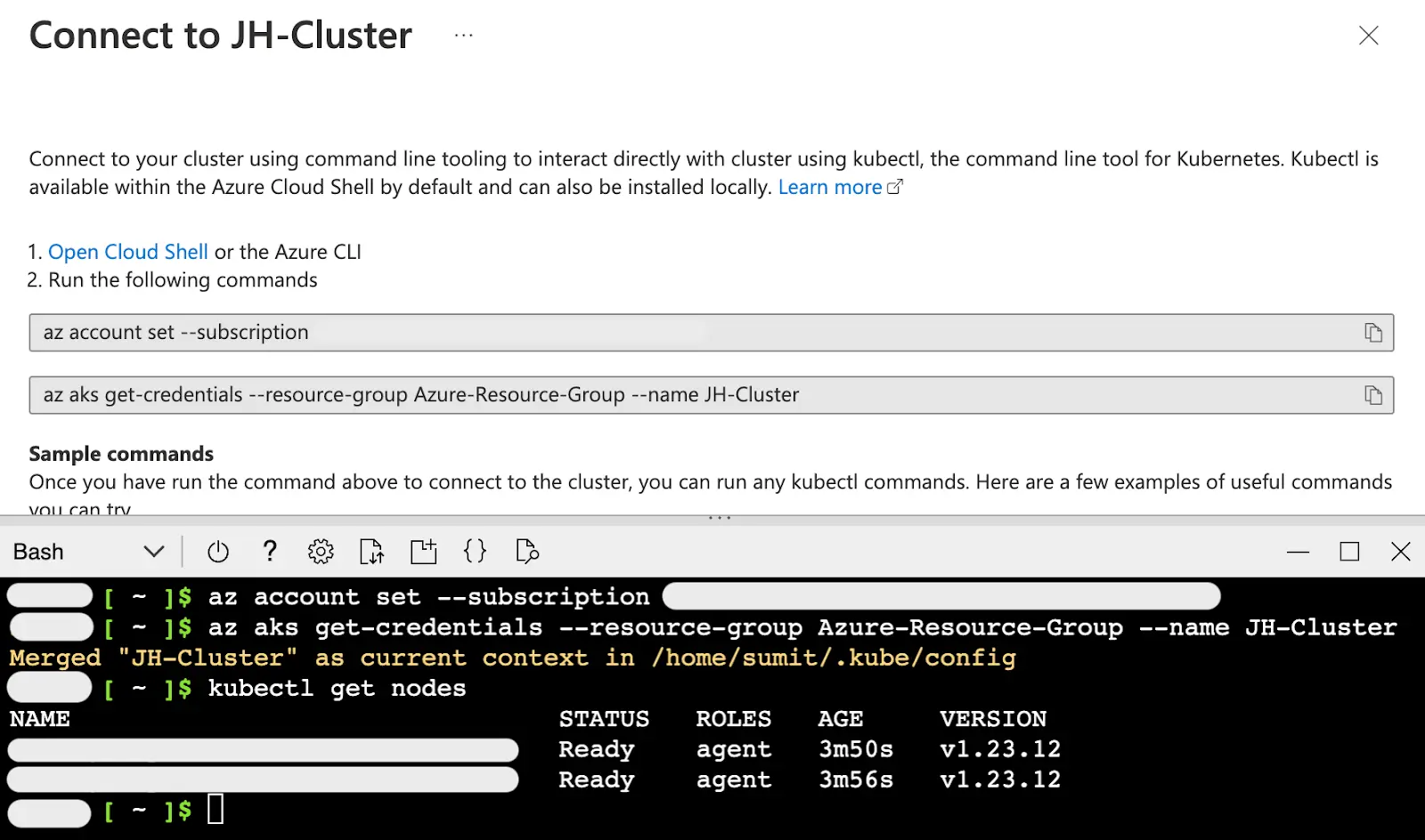 Connect to K8s Cluster