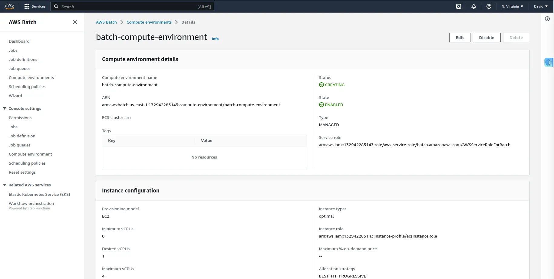 Network configuration