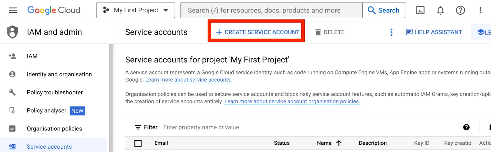 create-service-accounts