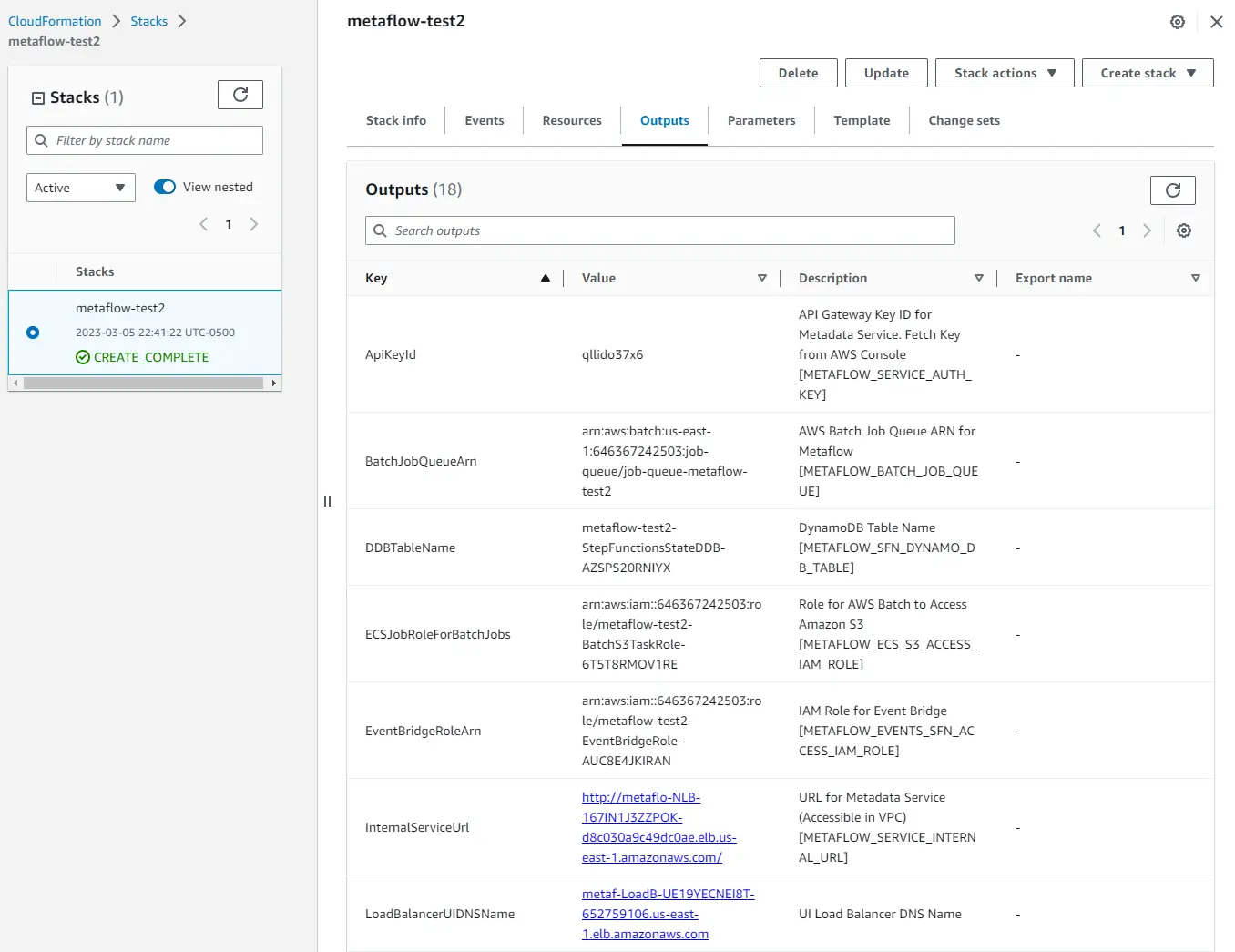 Metaflow Outputs