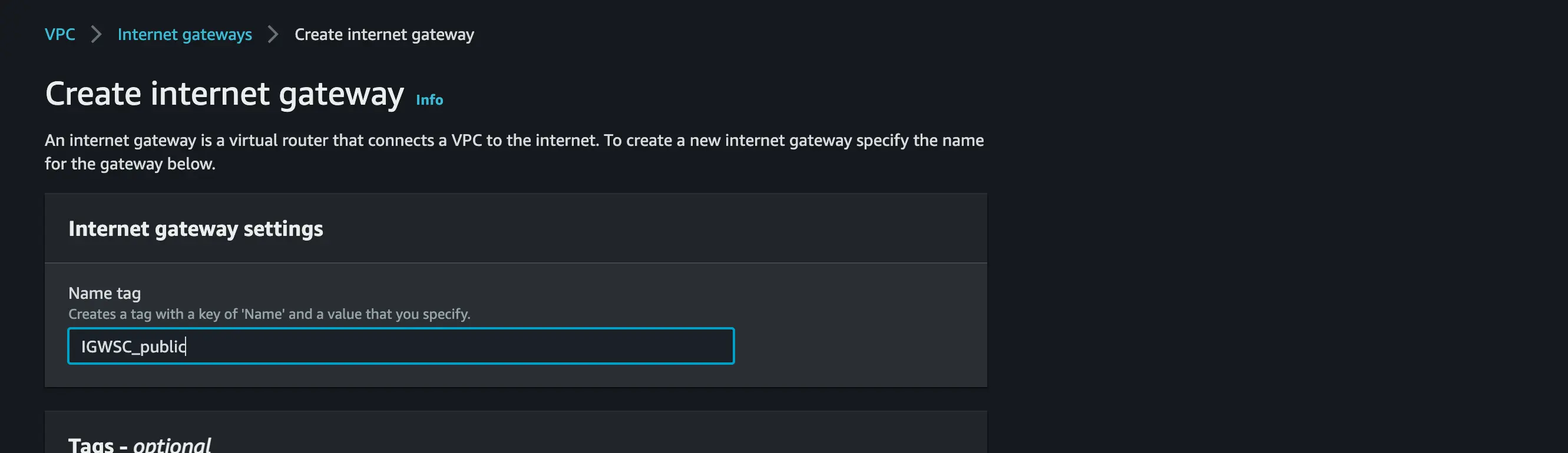 Setup AWS VPC 3 