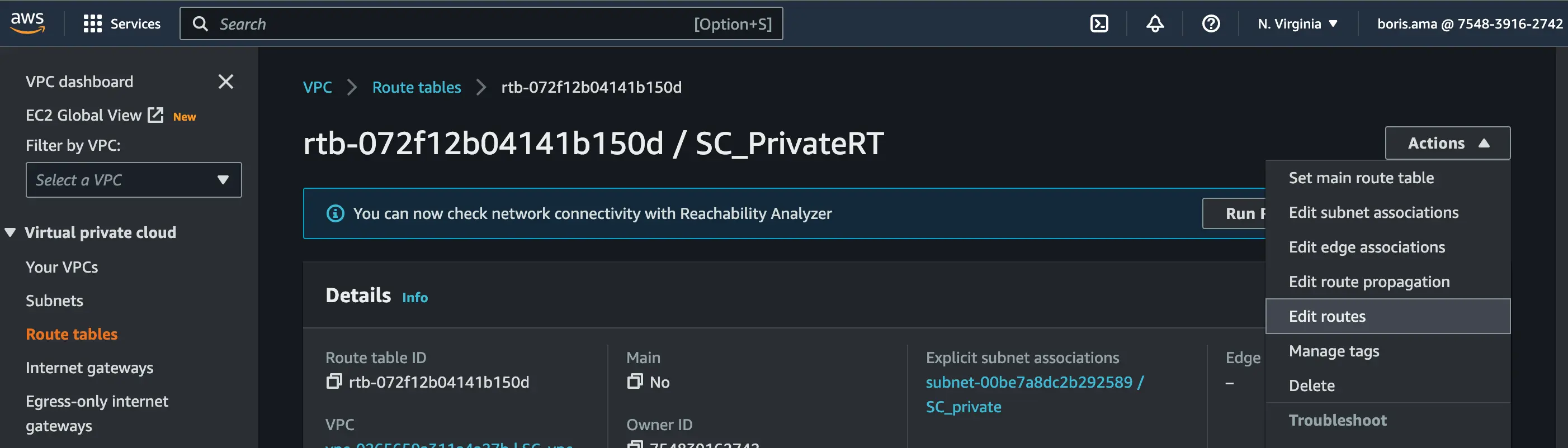 Setup AWS VPC 6