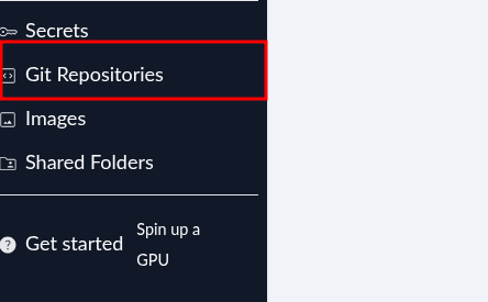 Git Repositories in sidebar